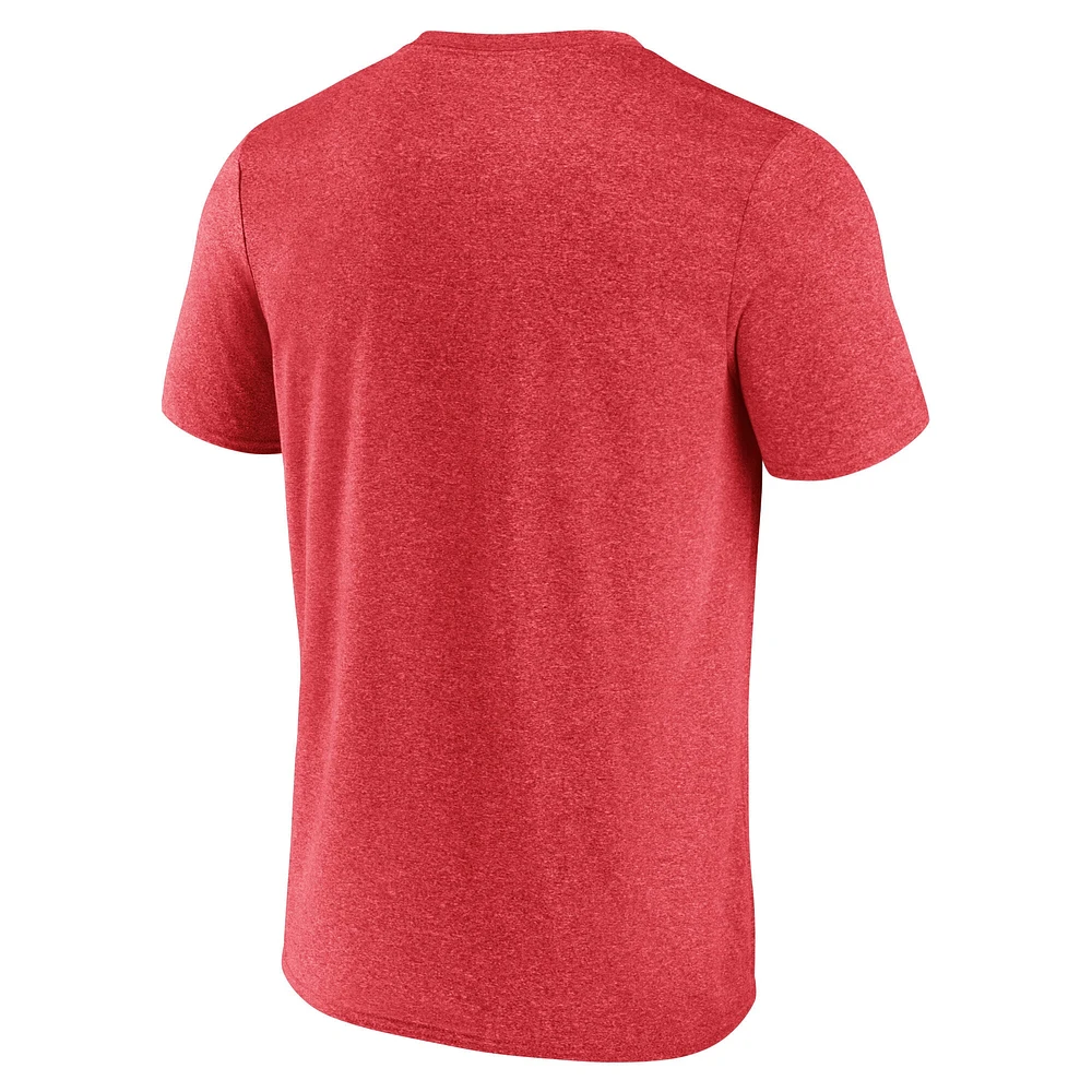 Men's Fanatics Heather Red Chicago Blackhawks Property Of T-Shirt