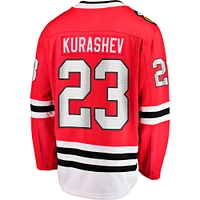 Men's Fanatics Philipp Kurashev Red Chicago Blackhawks Home Breakaway Player Jersey