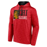 Men's Fanatics Red Chicago Blackhawks Never Quit Pullover Hoodie