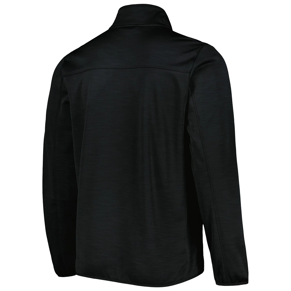 Men's G-III Sports by Carl Banks Black Chicago Blackhawks Closer Transitional Full-Zip Jacket