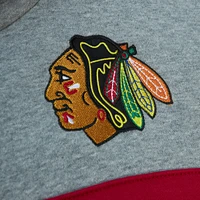 Men's Mitchell & Ness Black/ Chicago Blackhawks Head Coach Pullover Hoodie