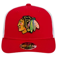 Men's New Era Red Chicago Blackhawks Core Trucker 9SEVENTY Stretch-Snap Hat