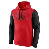 Sweat à capuche en polaire rouge Chicago Blackhawks Deliver pour homme