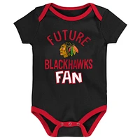 Newborn & Infant Chicago Blackhawks #1 Draft Pick 2 Pack Bodysuit Blanket Set