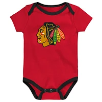 Newborn & Infant Chicago Blackhawks #1 Draft Pick 2 Pack Bodysuit Blanket Set