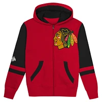 Preschool Red Chicago Blackhawks Face Off Full-Zip Hoodie