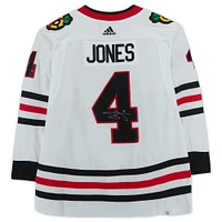 Seth Jones Chicago Blackhawks Autographed White Adidas Authentic Jersey