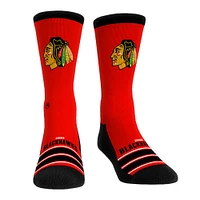 Unisex Rock Em Socks Chicago Blackhawks Gametime Stripe Crew