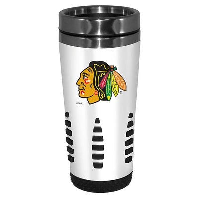 Blackhawks de Chicago blancs 16oz. Tasse de voyage Huntsville