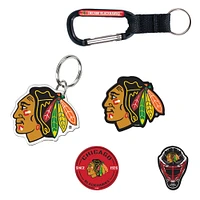 Lot de 5 porte-clés et aimants pour réfrigérateur WinCraft Chicago Blackhawks