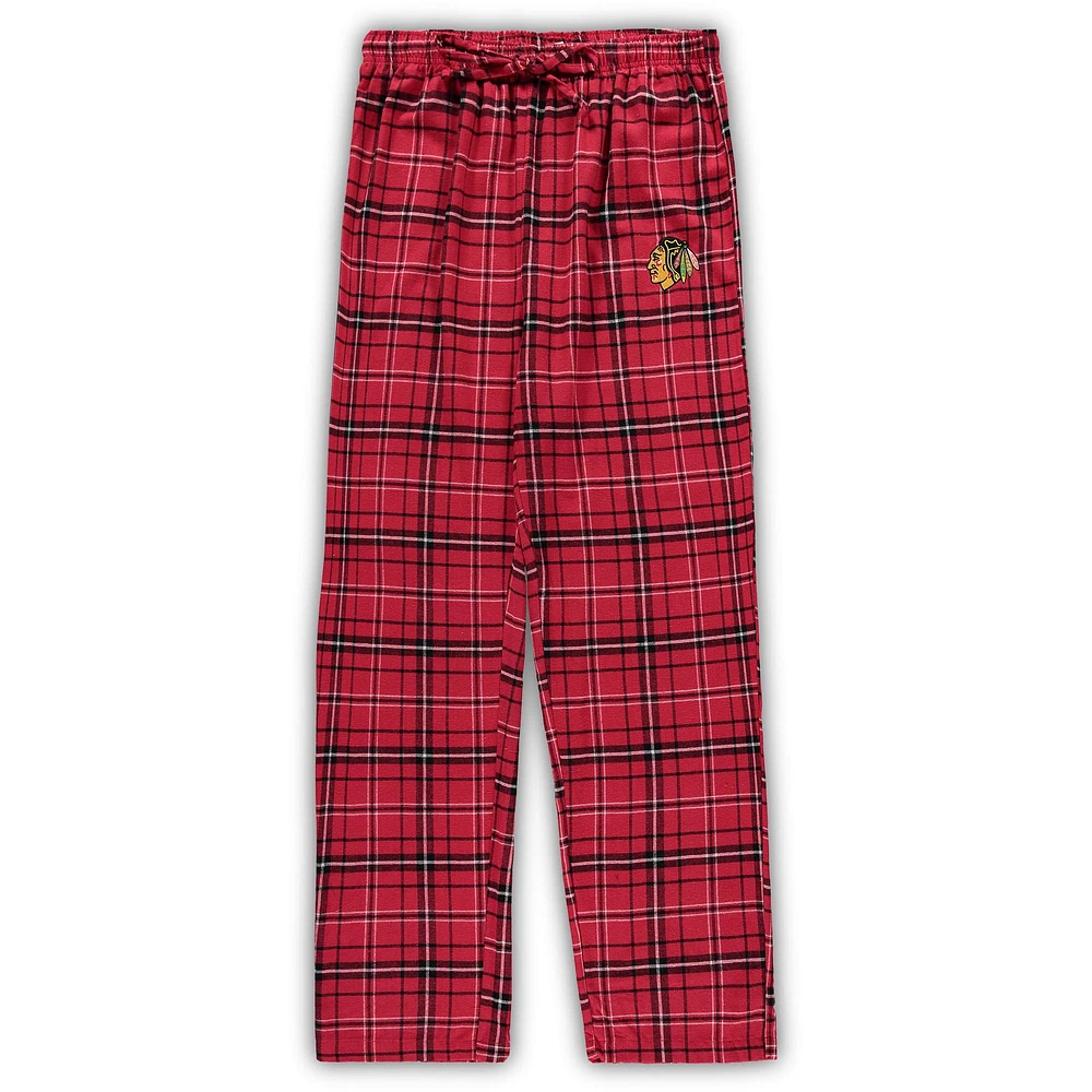 Women's Concepts Sport Red Chicago Blackhawks Plus Lodge T-Shirt & Pants Sleep Set