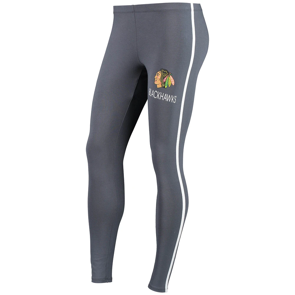 Women's Concepts Sport White/Charcoal Chicago Blackhawks Sonata T-Shirt & Leggings Set
