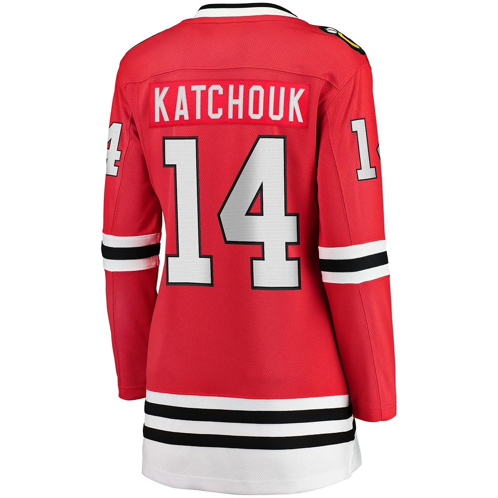 Women's Fanatics Boris Katchouk Red Chicago Blackhawks Home Breakaway Player Jersey