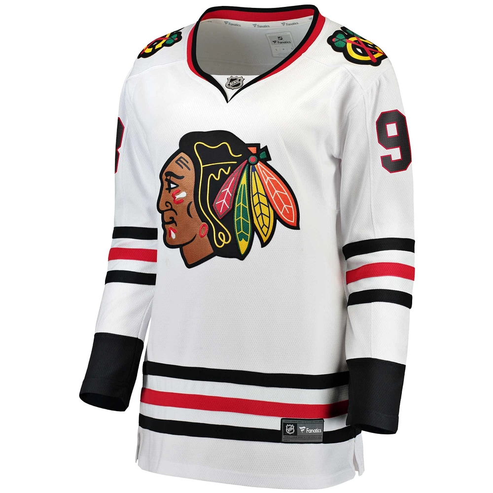 Women's Fanatics Connor Bedard White Chicago Blackhawks Away Premier Breakaway Player Jersey