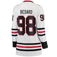 Women's Fanatics Connor Bedard White Chicago Blackhawks Away Premier Breakaway Player Jersey