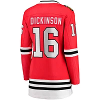 Women's Fanatics Jason Dickinson Red Chicago Blackhawks Home Breakaway Player Jersey