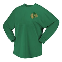 T-shirt en jersey Fanatics Kelly Green Chicago Blackhawks St. Patrick's Day Spirit pour femmes