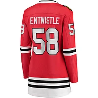 Women's Fanatics MacKenzie Entwistle Red Chicago Blackhawks Home Breakaway Player Jersey
