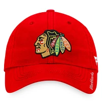 Women's Fanatics Red Chicago Blackhawks Core Primary Logo Adjustable Hat