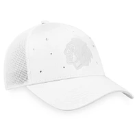 Women's Fanatics White Chicago Blackhawks Winter Lights Trucker Snapback Hat