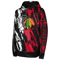 Youth Black Chicago Blackhawks Master Snipe Pullover Hoodie