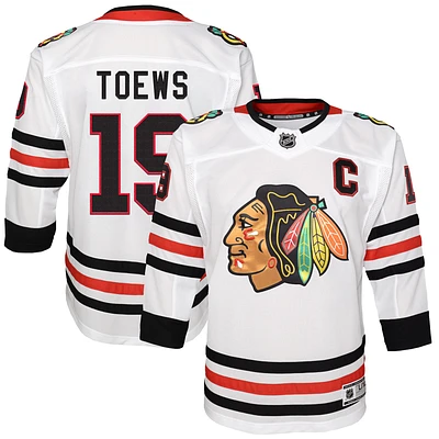 Jeune Jonathan Toews White Chicago Blackhawks Away Premier Player - Maillot