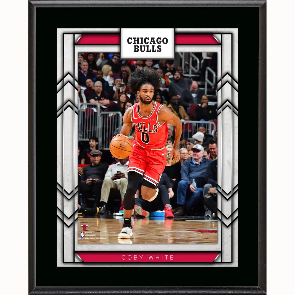 Plaque de joueur sublimée Coby White Chicago Bulls 10,5" x 13"