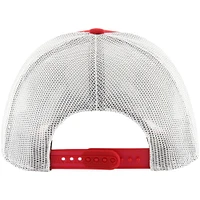 Men's '47 Red Chicago Bulls Semi Patch Trucker Adjustable Hat