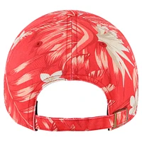 Men's '47 Red Chicago Bulls Tropicalia Floral Clean Up Adjustable Hat