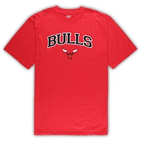 Men's Concepts Sport Red/Heather Gray Chicago Bulls Big & Tall T-Shirt and Pajama Pants Sleep Set