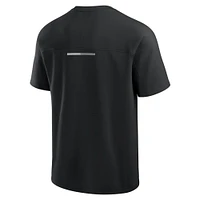 Men's Fanatics Black Chicago Bulls Flex Tri-Blend T-Shirt