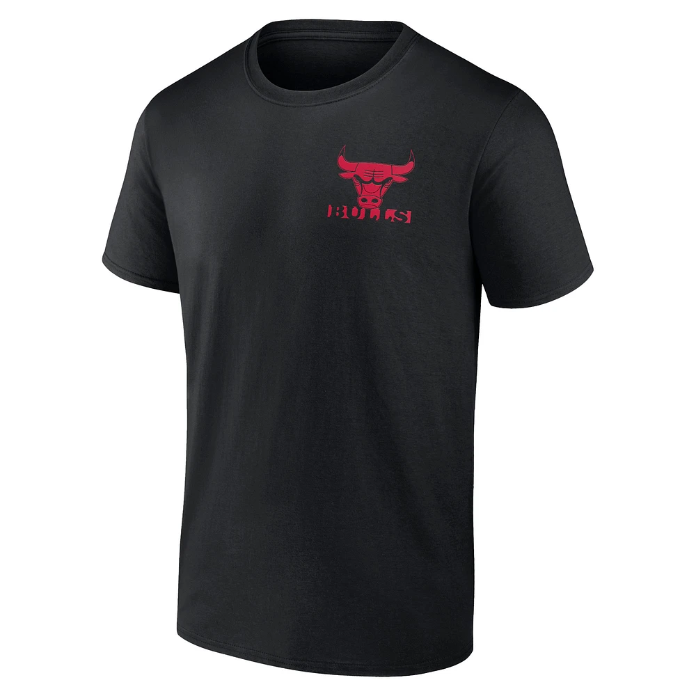 Men's Fanatics Black Chicago Bulls Street Collective - T-Shirt