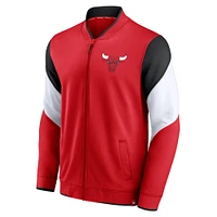 Men's Fanatics Red/Black Chicago Bulls League Best Performance Full-Zip Jacket