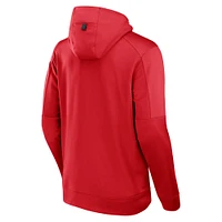 Men's Fanatics  Red Chicago Bulls Baller Defender Performance Full-Zip Hoodie