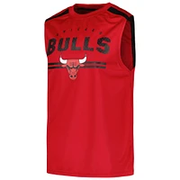 Men's Fanatics Red Chicago Bulls Birdseye Muscle Tank Top