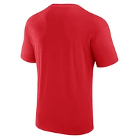 Men's Fanatics Red Chicago Bulls Crossover Collection Full Court Press T-Shirt