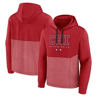 Men's Fanatics  Red Chicago Bulls Successful Tri-Blend Pullover Hoodie
