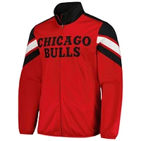 Men's G-III Sports by Carl Banks Red Chicago Bulls Game Ball Full-Zip Track Jacket