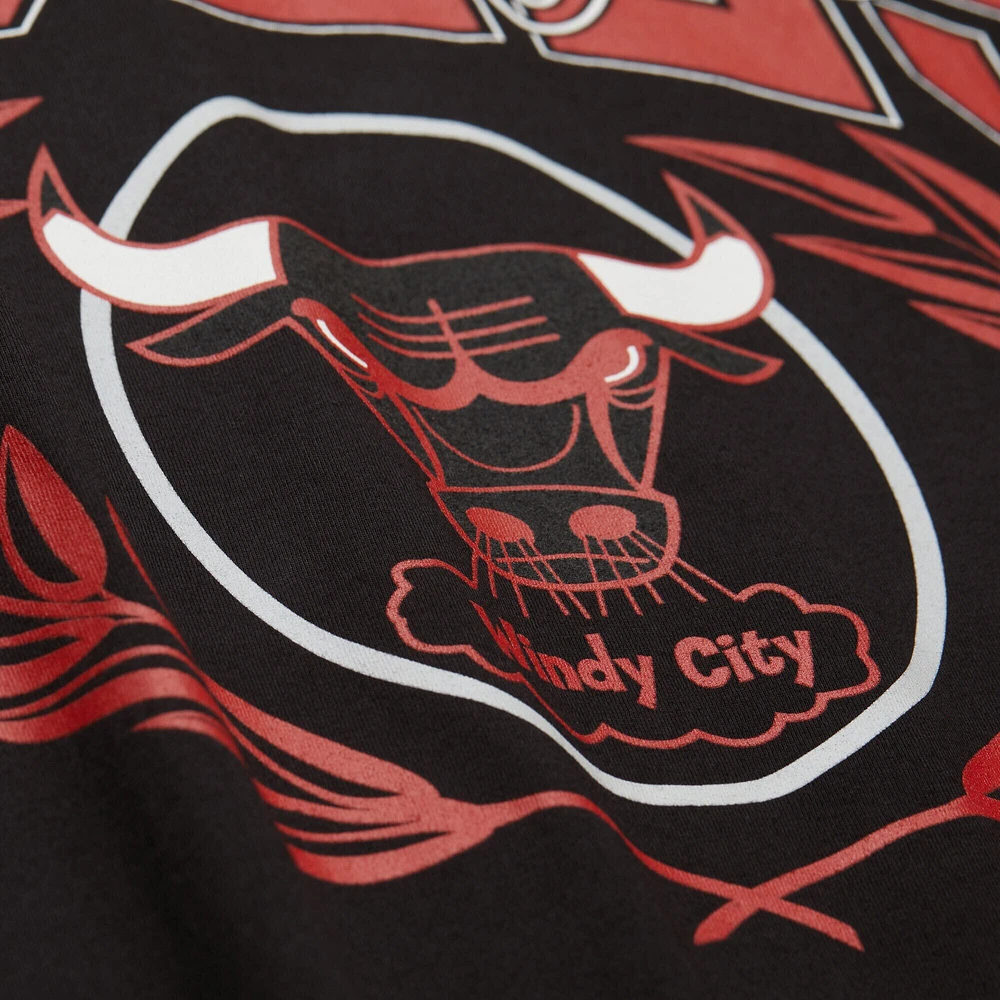 Men's Mitchell & Ness Black Chicago Bulls NBA x Michelob Ultra Rewind II T-Shirt