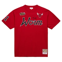 Men's Mitchell & Ness Dennis Rodman Red Chicago Bulls Premium Nickname T-Shirt