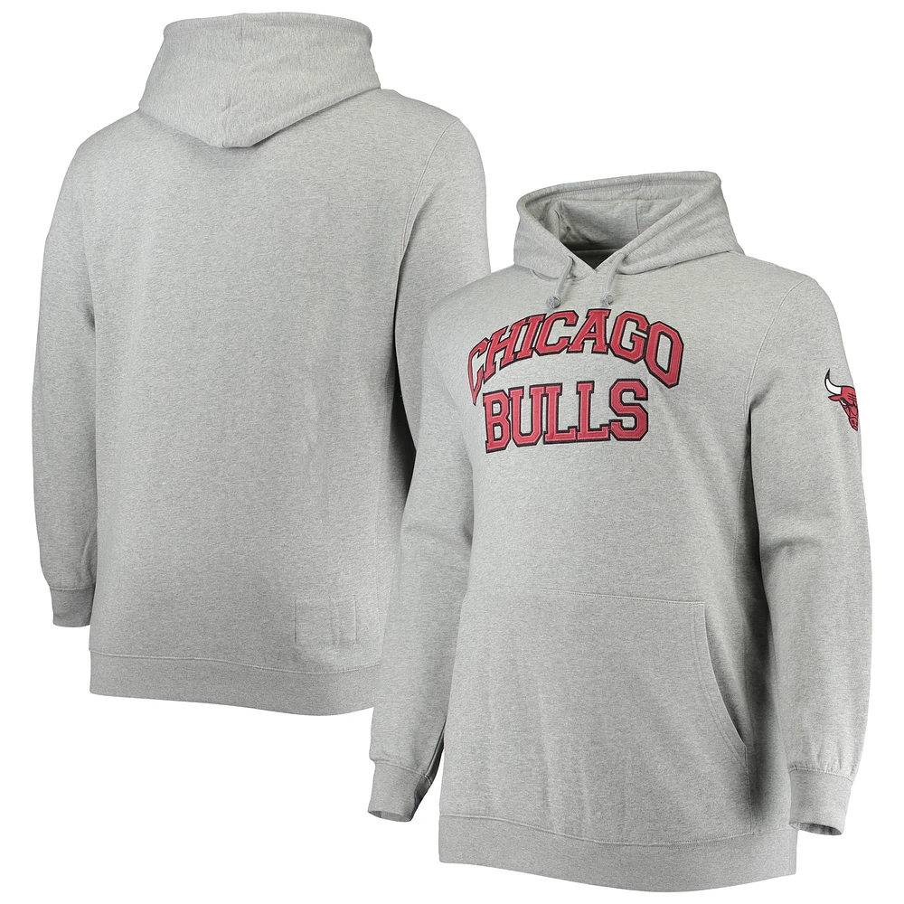 PRF BULLS HTHR HOMMES FALL 21 M&N HWC B&T THROWBACK PO HOODIE SWTMENXPO