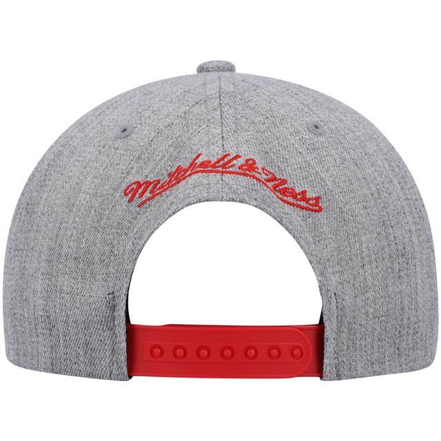Casquette Snapback Chicago Bulls Hardwood Classics Team 2.0 gris chiné Mitchell & Ness pour homme