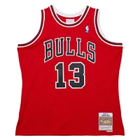 Men's Mitchell & Ness Joakim Noah Red Chicago Bulls 2013/14 Hardwood Classics Swingman Jersey