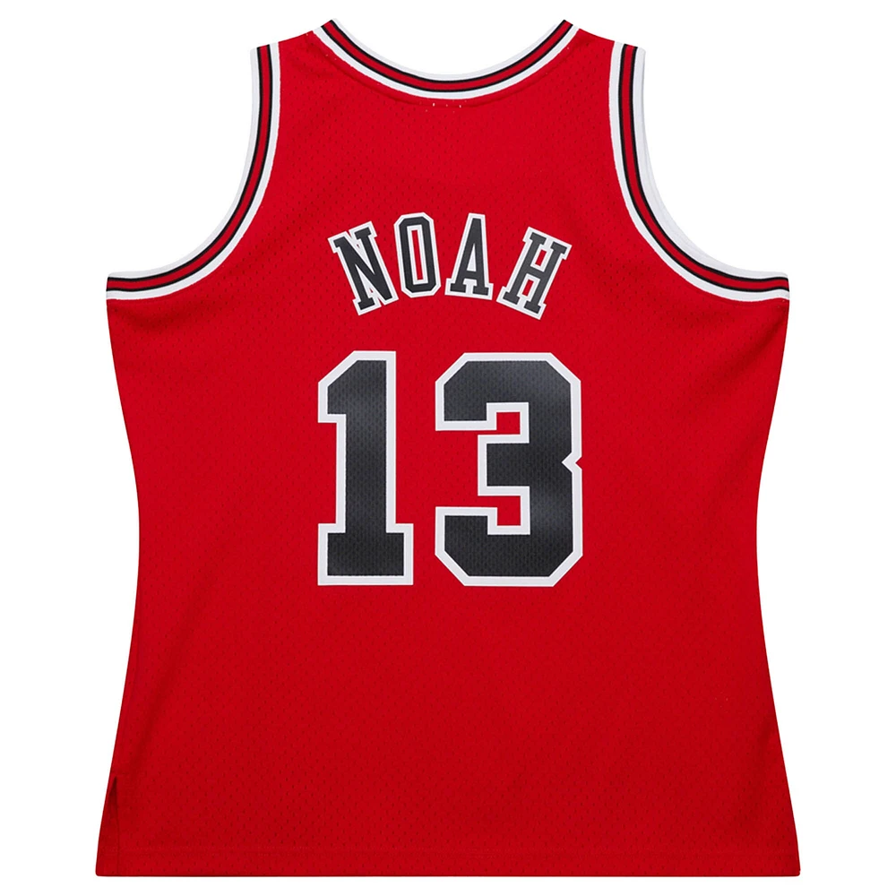 Men's Mitchell & Ness Joakim Noah Red Chicago Bulls 2013/14 Hardwood Classics Swingman Jersey
