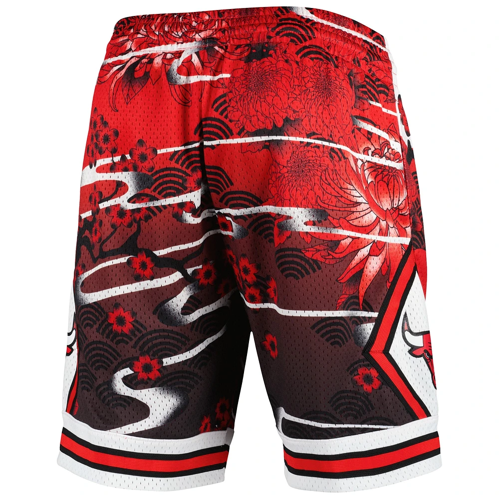 Short Swingman du Nouvel An lunaire des Chicago Bulls de Mitchell & Ness rouge pour hommes