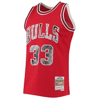 Men's Mitchell & Ness Scottie Pippen Red Chicago Bulls 1997/98 Hardwood Classics NBA 75th Anniversary Diamond Swingman Jersey