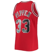 Men's Mitchell & Ness Scottie Pippen Red Chicago Bulls 1997/98 Hardwood Classics NBA 75th Anniversary Diamond Swingman Jersey
