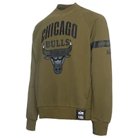 Men's NBA x Two Hype  Olive Chicago Bulls Culture & Hoops Collection Premium Pullover Sweatshirt