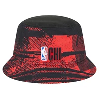 Men's New Era  Black/Red Chicago Bulls Tip-Off Bucket Hat