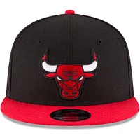 Men's New Era Black/Red Chicago Bulls Two-Tone 9FIFTY Adjustable Hat